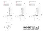 Μεντεσές Click-On με φρένο & τακάκι 3D 110° - Image 2